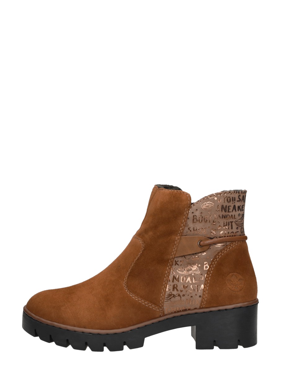 Rieker Rieker - Enkellaarsjes Plat