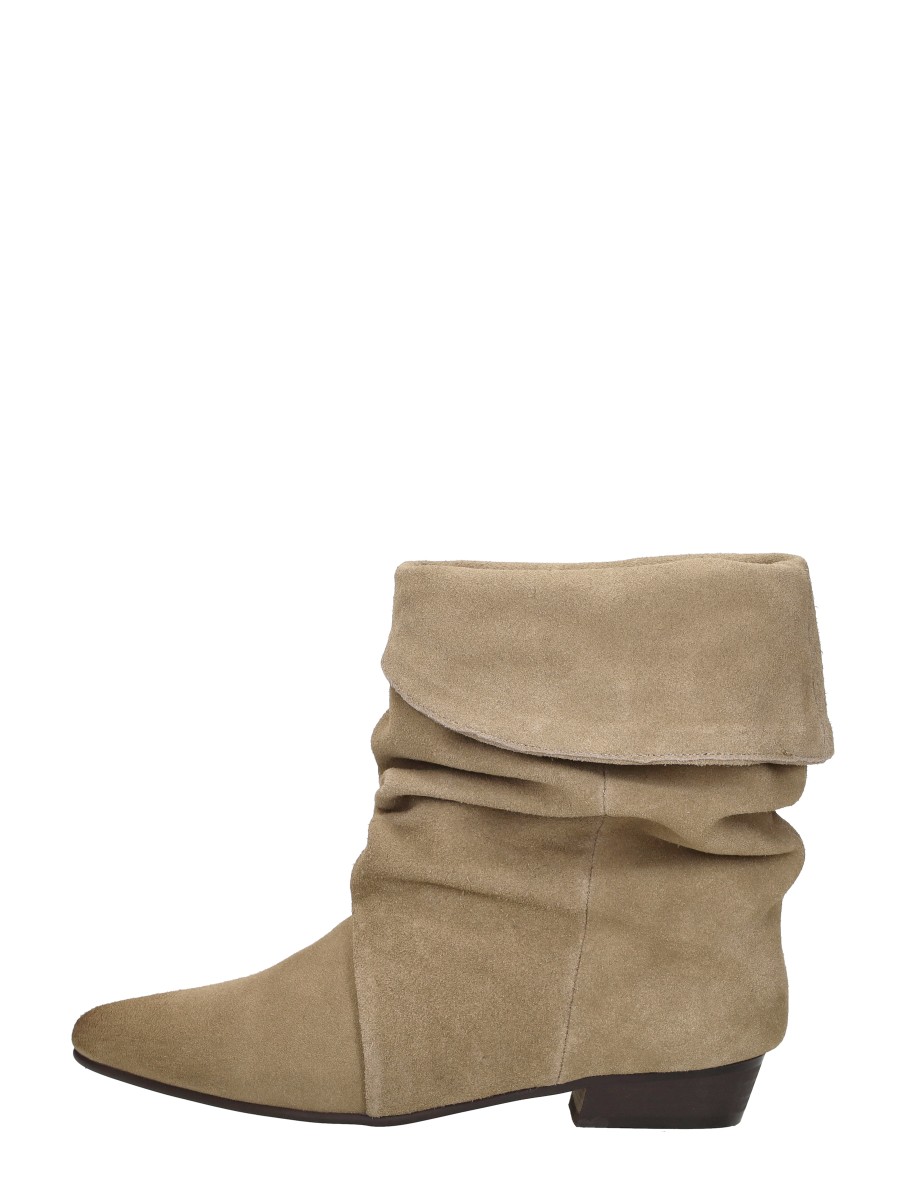 Shoecolate Shoecolate - Enkellaarsjes Hak - Beige