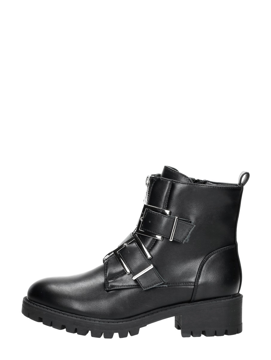 Sub55 Sub55 - Enkellaarsjes Plat - Zwart