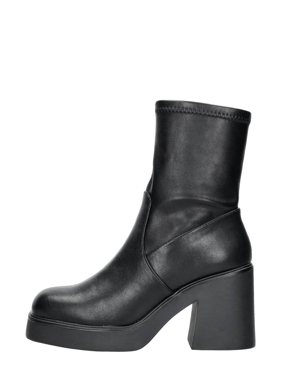 Sub55 Sub55 - Enkellaarsjes Hak - Zwart