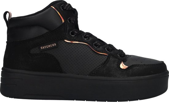 SKECHERS - Court High - Zwart