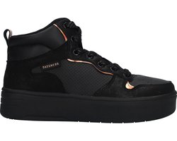 SKECHERS - Court High - Zwart