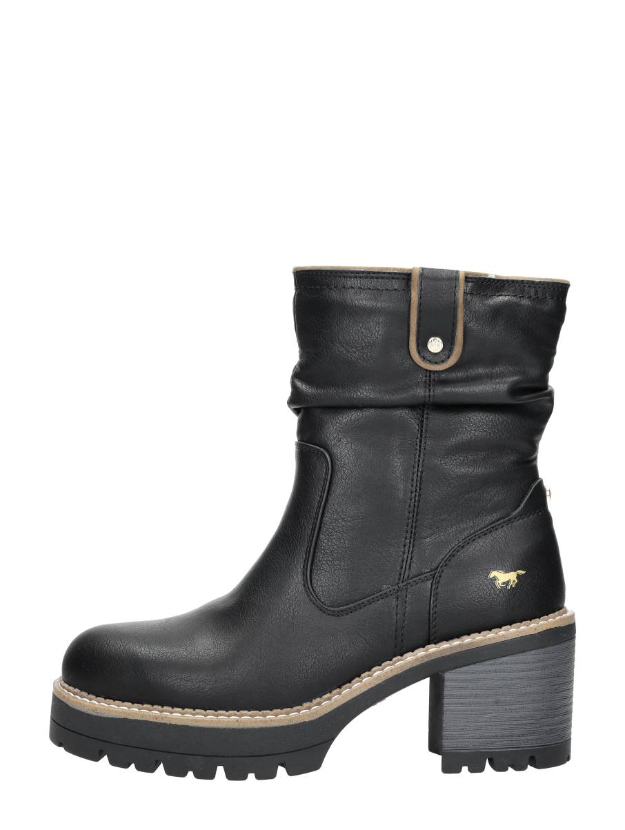 MUSTANG Mustang - Enkellaarsjes Hak - Zwart