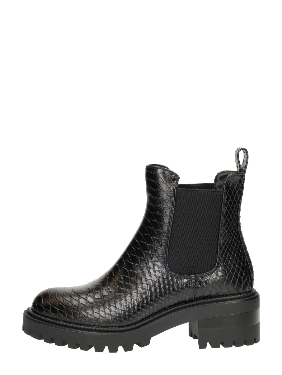 Sub55 Sub55 - Enkellaarsjes Hak - Zwart