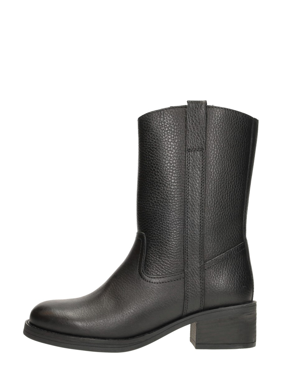 Sub55 Sub55 - Enkellaarsjes Hak - Zwart