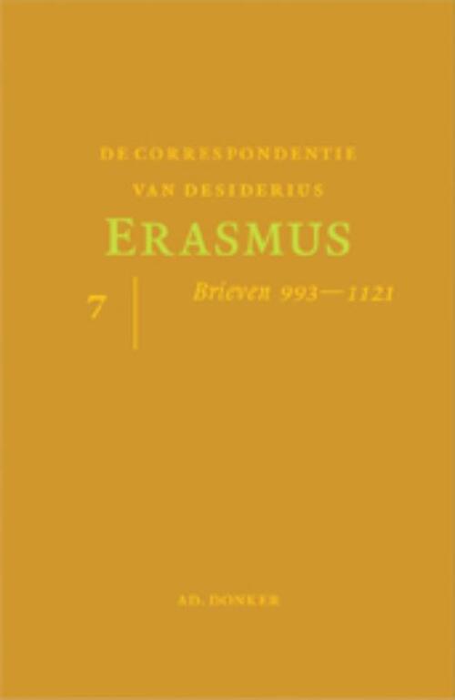 Donker, Uitgeversmaatschappij Ad. De correspondentie van Desiderius Erasmus 7