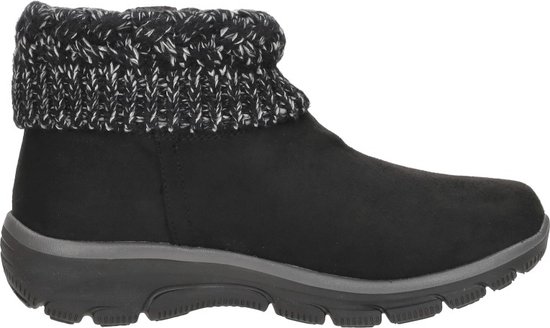SKECHERS - Enkellaarsjes Plat - Zwart