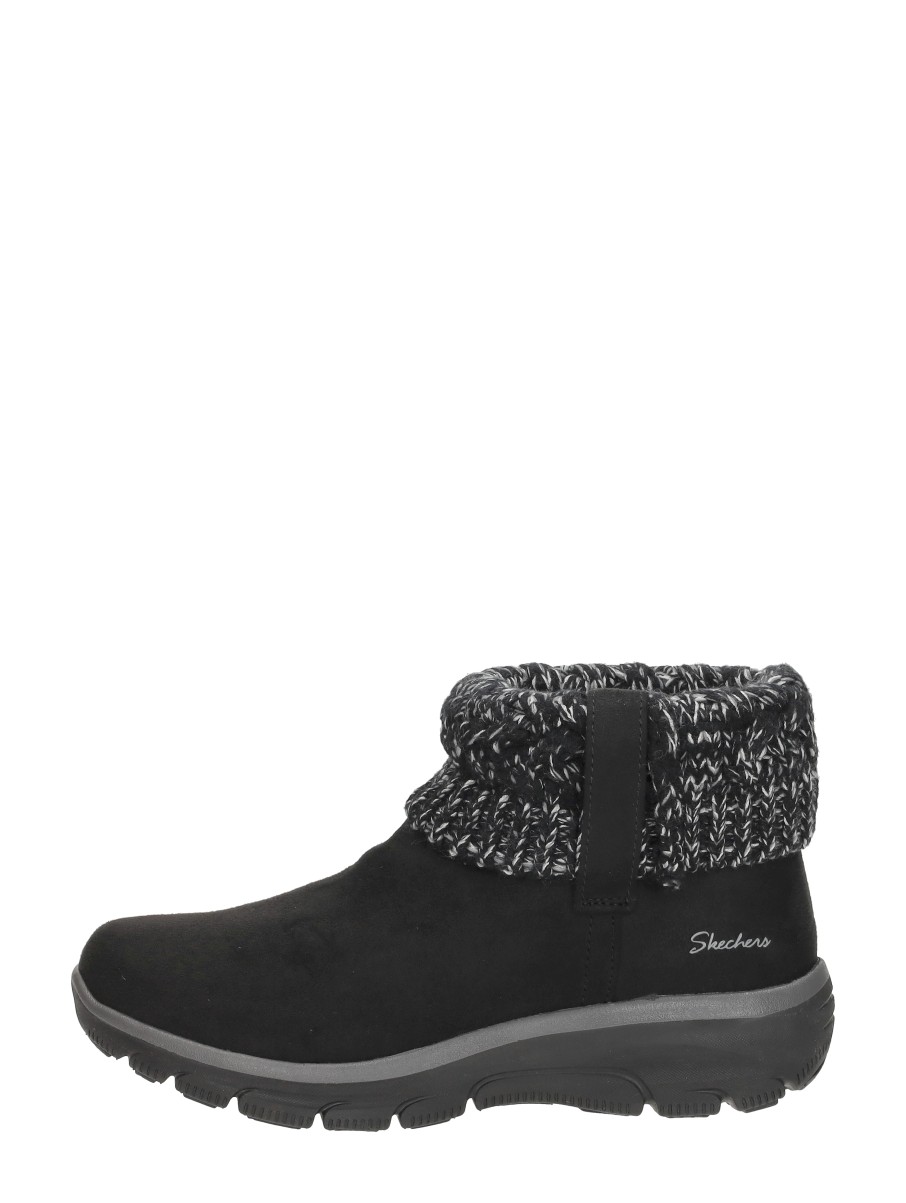 SKECHERS Skechers - Enkellaarsjes Plat - Zwart