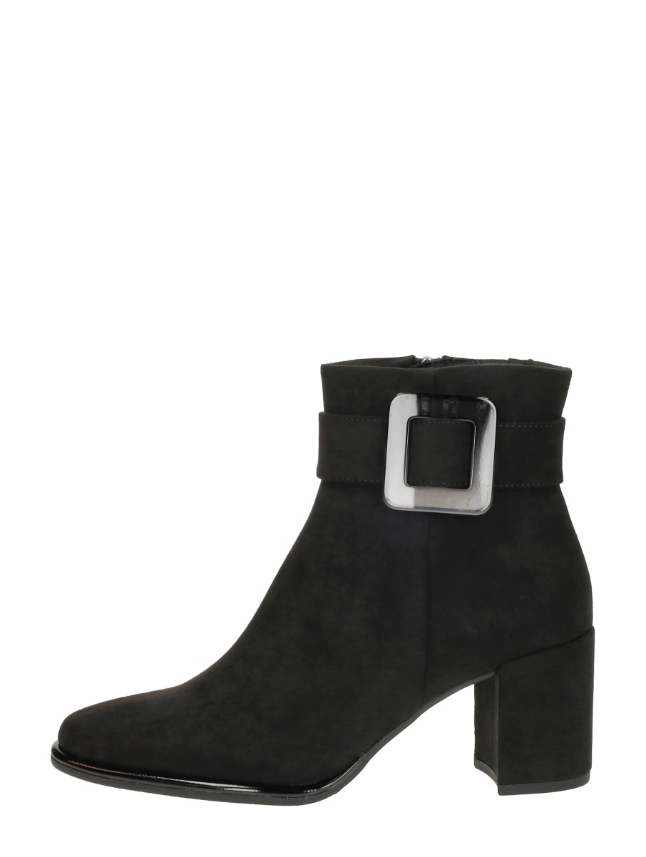 Marco Tozzi Marco Tozzi - Enkellaarsjes Hak - Zwart