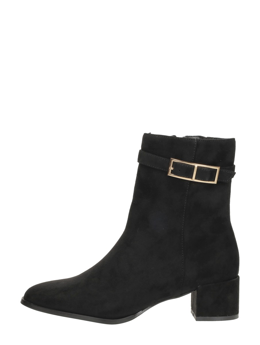 Sub55 Sub55 - Enkellaarsjes Hak - Zwart