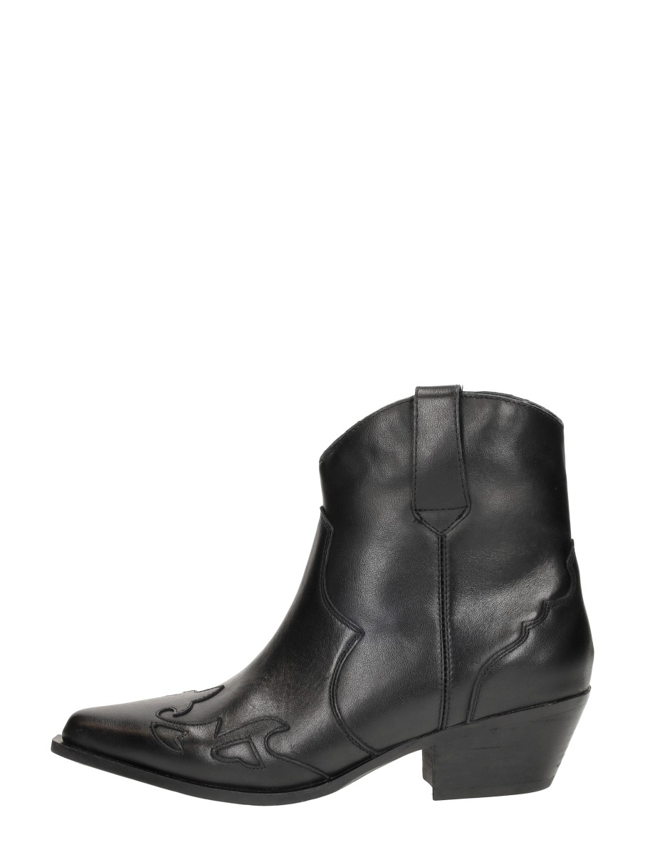 Sub55 Sub55 - Enkellaarsjes Hak - Zwart