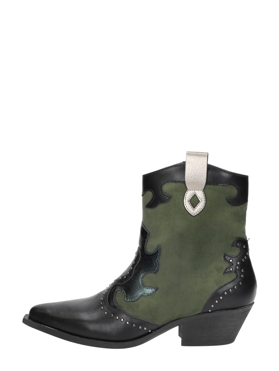 Sub55 Sub55 - Enkellaarsjes Hak - Zwart