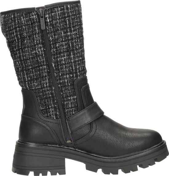 MUSTANG - Enkellaarsjes Plat - Zwart