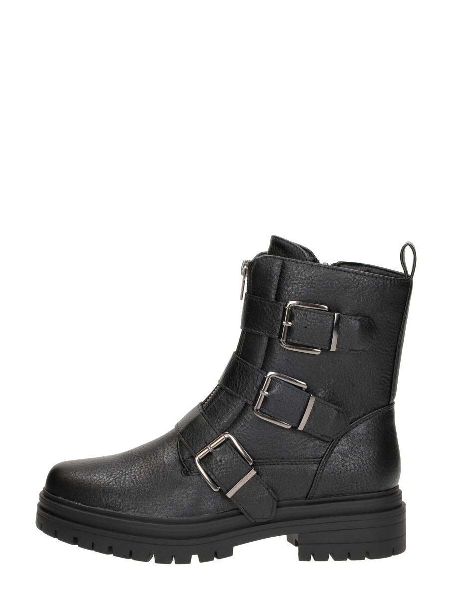 Sub55 Sub55 - Enkellaarsjes Plat - Zwart