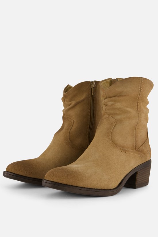 Aqa - Enkellaarsjes Hak - Beige