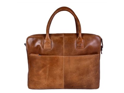 DSTRCT DSTRCT Fletcher Street - Laptop Tas - 16" - Cognac