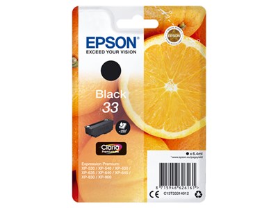Epson Epson C13T33314012 6.4ml 250pagina's inktcartridge - Zwart