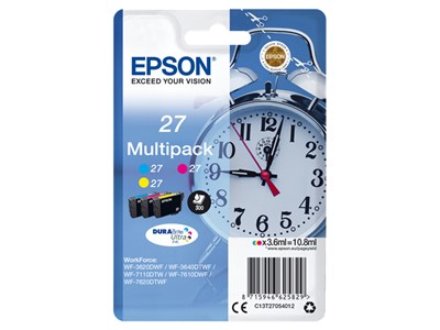 Epson Epson C13T27054012 3.6ml 300pagina's Cyaan, Geel inktcartridge