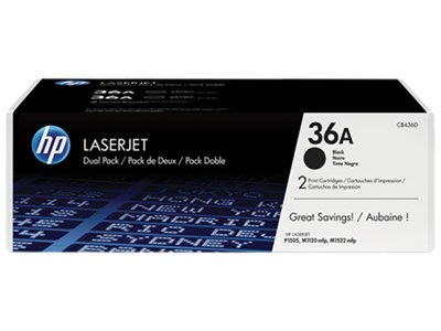 HP HP 36A CB436AD - 2-pack - Zwart