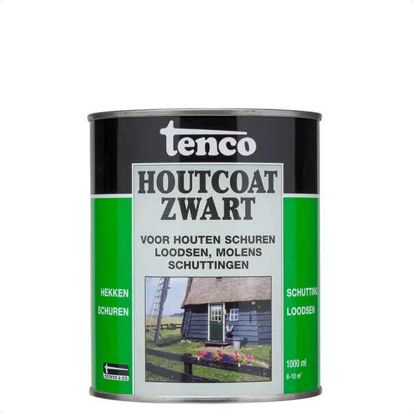 Tenco Tenco Houtcoat - Teervrij 1 l - Zwart