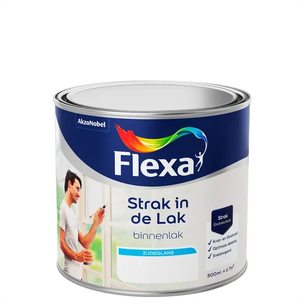 Flexa Flexa Strak in de lak zijdeglans - Mengkleur - 500 ml