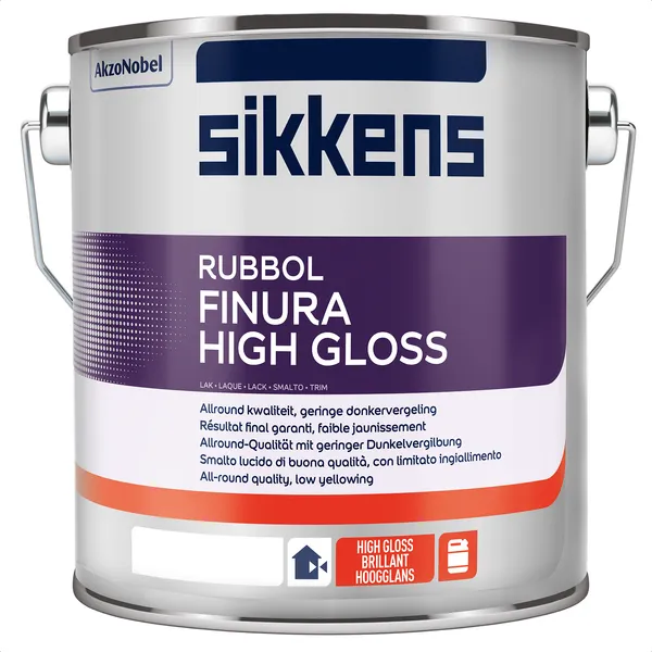 Sikkens Sikkens Rubbol Finura High Gloss - Wit - 2,5 l