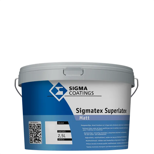 Sigma Sigma Sigmatex Superlatex Matt - Mengkleur - 2,5 l