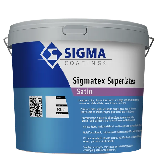 Sigma Sigma Sigmatex Superlatex Satin - Mengkleur - 10 l