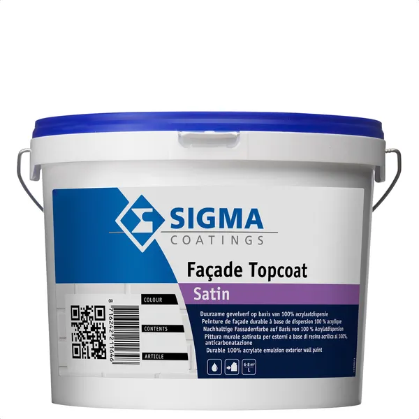 Sigma Sigma Facade Topcoat Satin - Mengkleur - 2,5 l