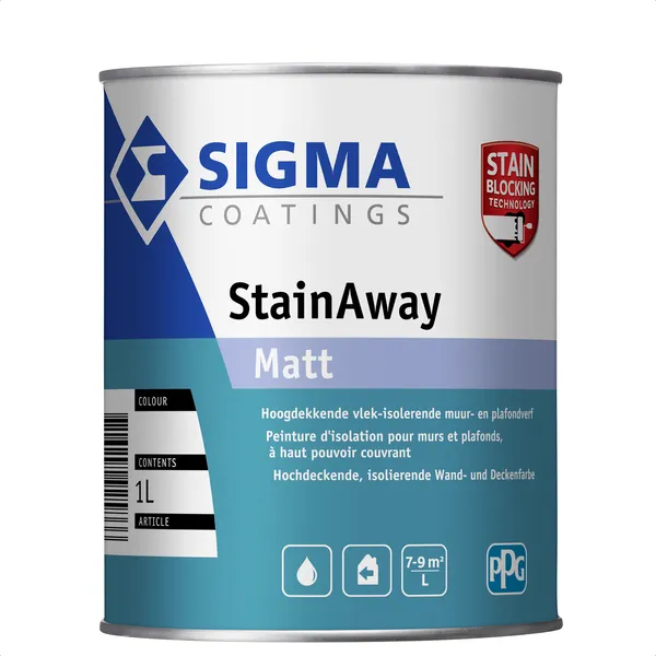 Sigma Sigma StainAway Matt - Mengkleur - 1 l