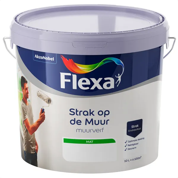 Flexa Flexa Strak op de muur Muurverf - Mengkleur - 10 l
