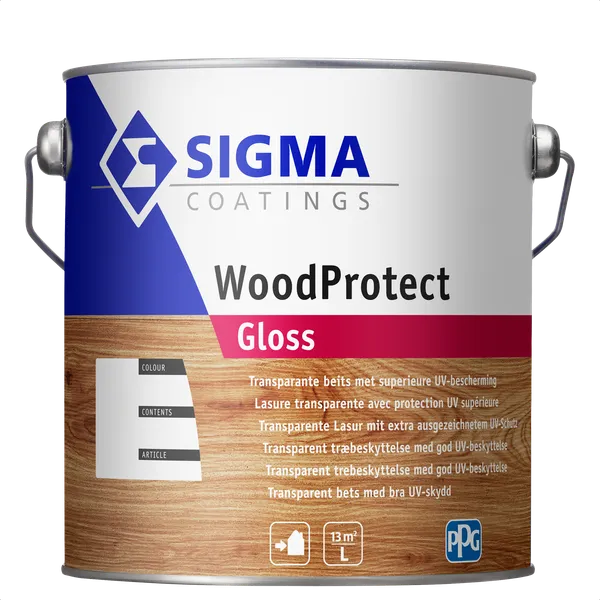 Sigma Sigma WoodProtect Gloss - Mengkleur - 2,5 l
