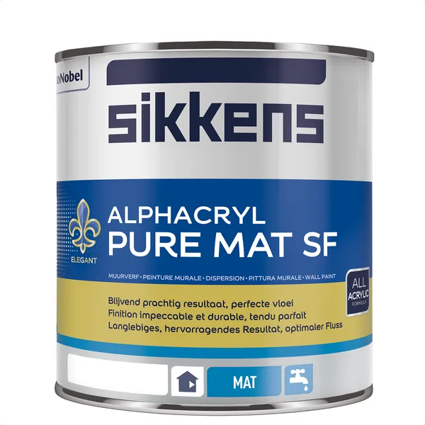 Sikkens Sikkens Alphacryl Pure Mat SF - Mengkleur - 1 l