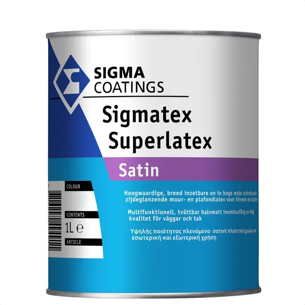 Sigma Sigma Sigmatex Superlatex Satin - Mengkleur - 1 l