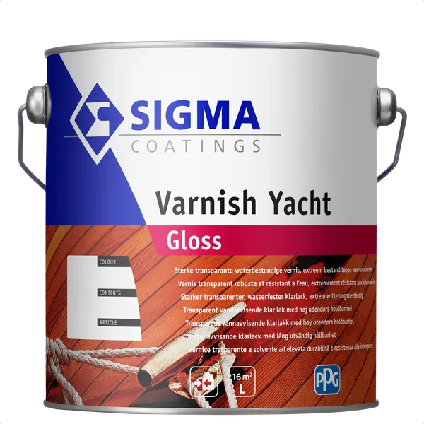 Sigma Sigma Varnish Yacht Gloss - Kleurloos - 2,5 l