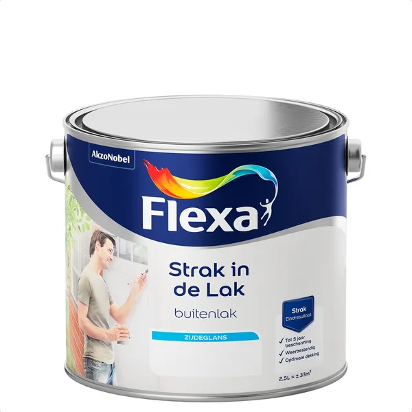 Flexa Flexa Strak in de lak zijdeglans - Mengkleur - 2,5 l