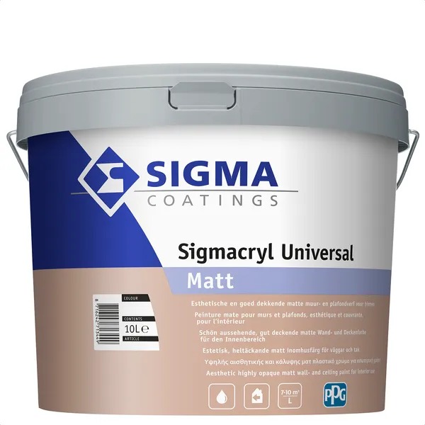 Sigma Sigma Sigmacryl Universal Matt - Wit - 10 l