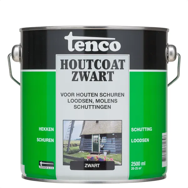 Tenco Tenco Houtcoat - Teervrij 2,5 l - Zwart