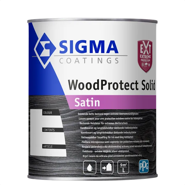 Sigma Sigma WoodProtect Solid Satin - Mengkleur - 1 l