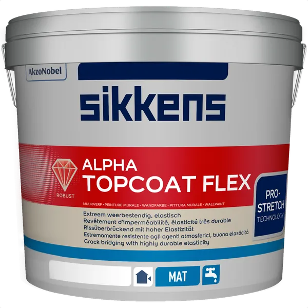 Sikkens Sikkens Alpha Topcoat Flex - Mengkleur - 10 l
