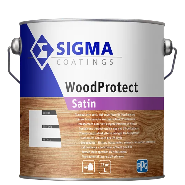 Sigma Sigma WoodProtect Satin - Mengkleur - 2,5 l