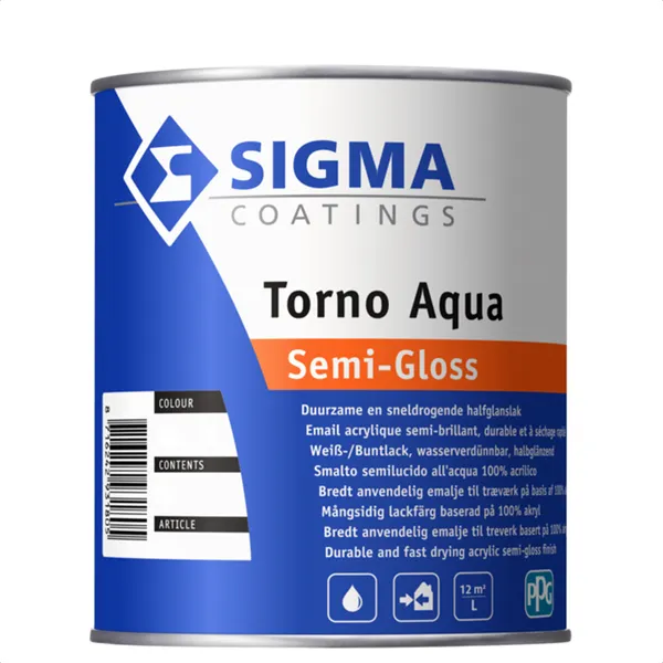 Sigma Sigma Torno Aqua Semi-Gloss - Mengkleur - 1 l