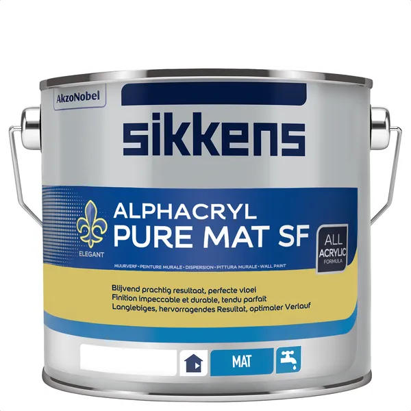 Sikkens Sikkens Alphacryl Pure Mat SF - Mengkleur - 2,5 l