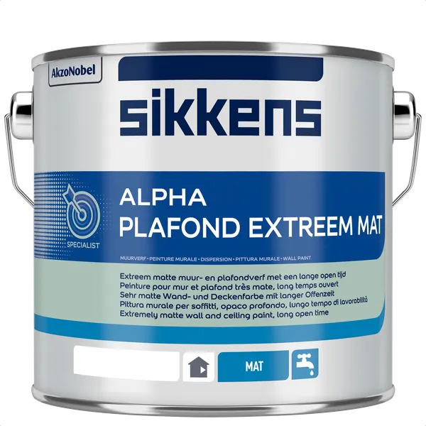 Sikkens Sikkens Alpha Plafond Extreem Mat - Mengkleur - 2,5 l