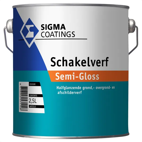 Sigma Sigma Schakelverf Semi Gloss - Mengkleur - 2,5 l