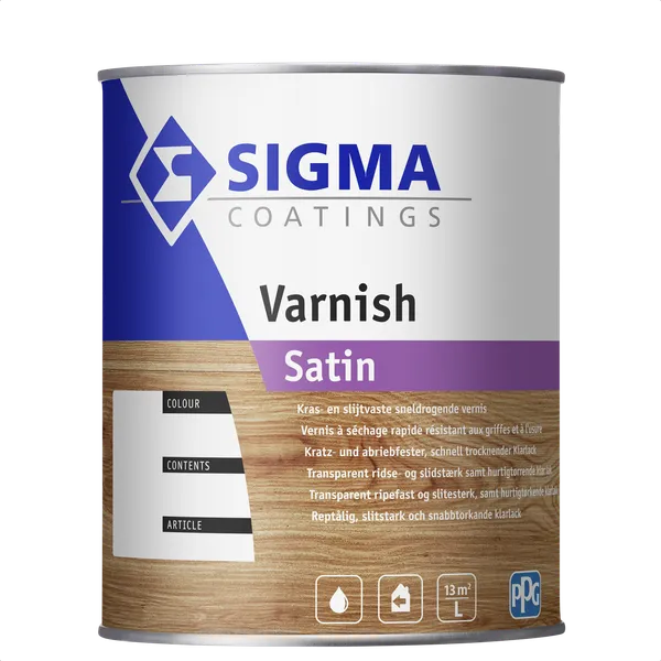 Sigma Sigma Varnish Satin - Kleurloos - 1 l