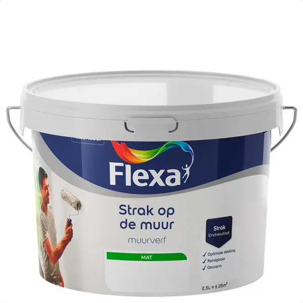 Flexa Flexa Strak op de muur Muurverf - Mengkleur - 2,5 l