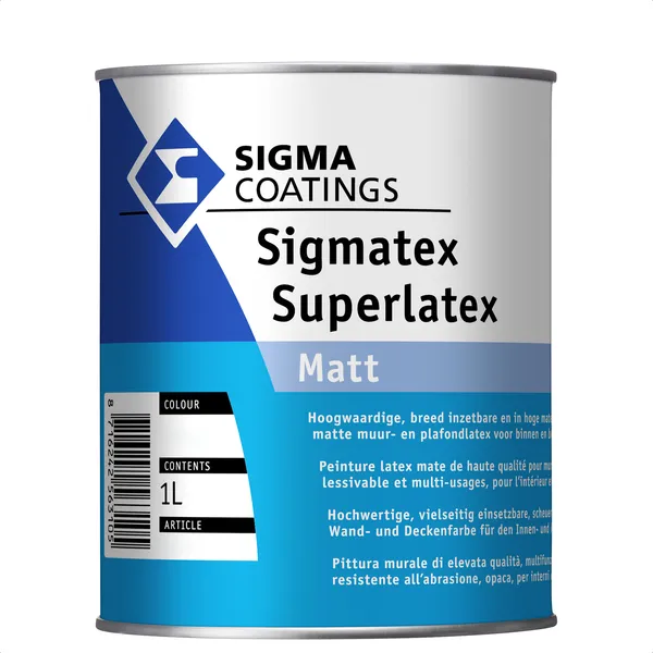 Sigma Sigma Sigmatex Superlatex Matt - Mengkleur - 1 l