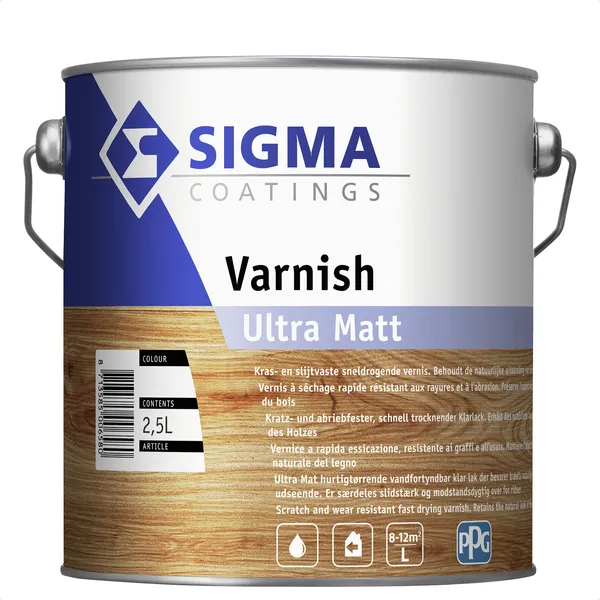 Sigma Sigma Varnish Ultra Matt - Kleurloos - 2,5 l