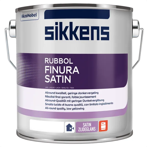 Sikkens Sikkens Rubbol Finura Satin - Mengkleur - 2,5 l